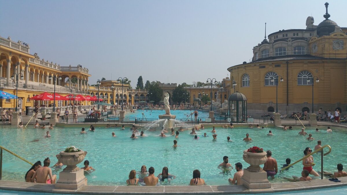 romantisk bad i budapest