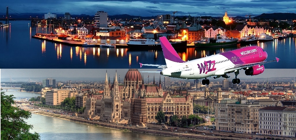 fly fra budapest til stavanger