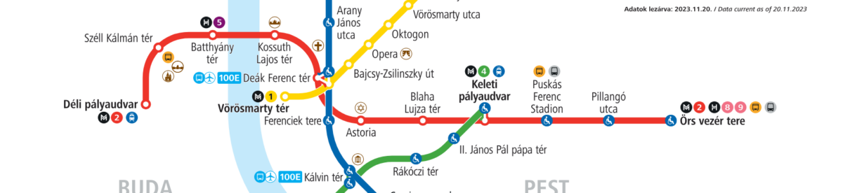 Utforsk Budapest med den røde metrolinjen (M2)