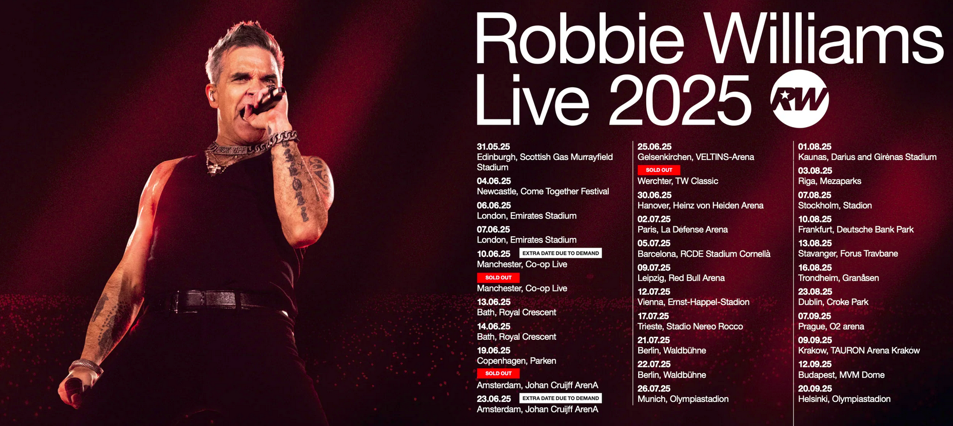 robbie live